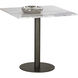 Claudia White and Pewter Bistro Table
